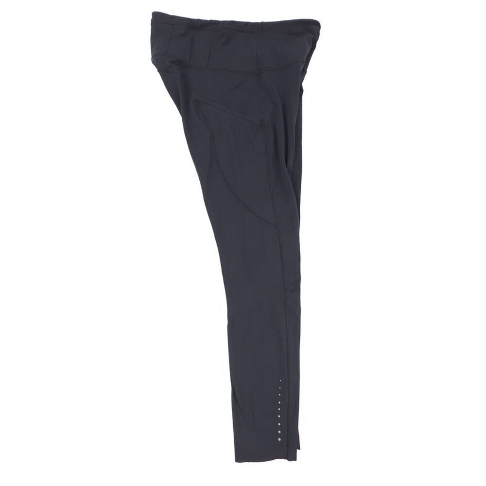 LULULEMON Fast & Free Crop II Nulux 19" Black Leggings Ankle Crop Athletic Nulux - Picture 5 of 6